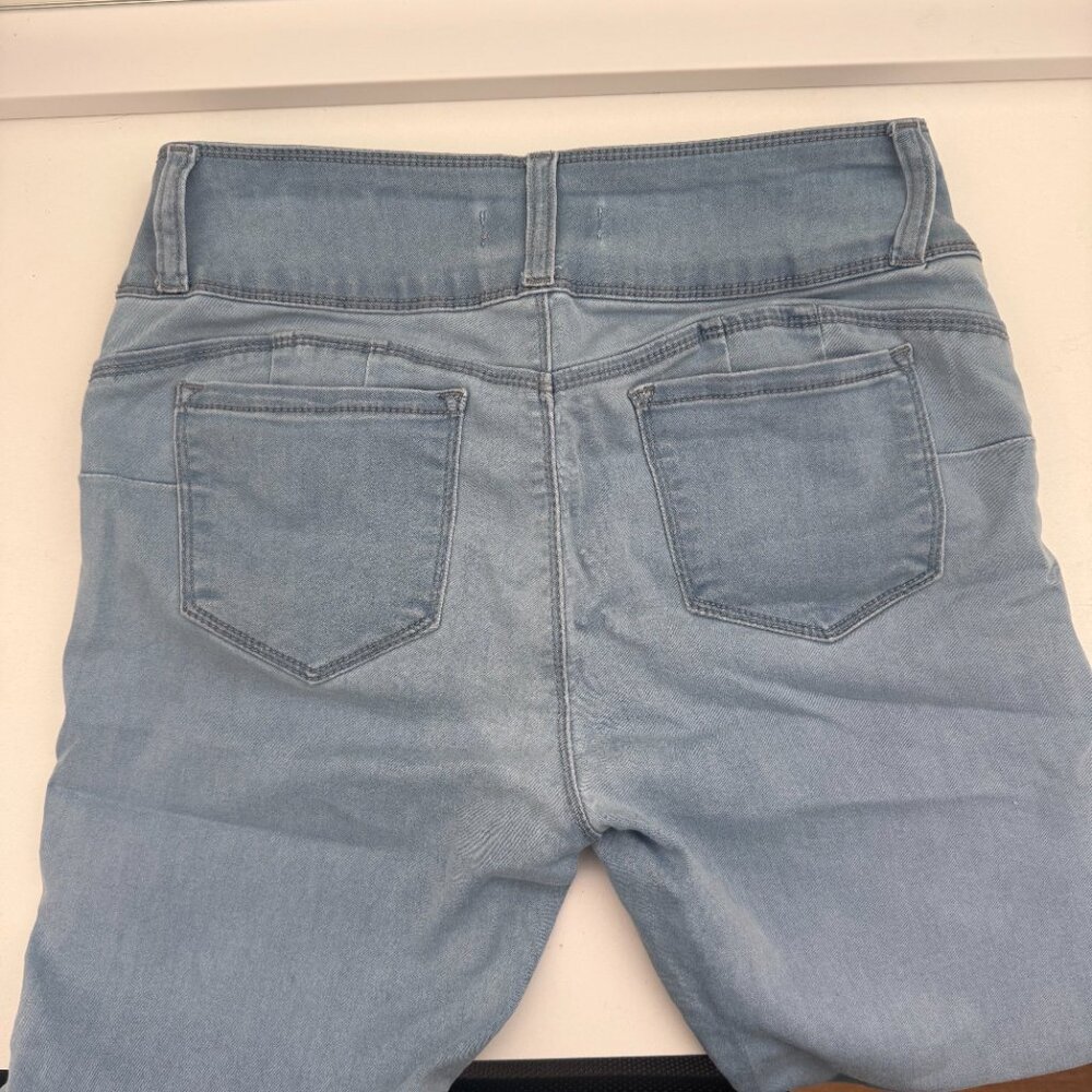 Wax Jean Light Wash Skinny Jeans | Stretch Denim | “Butt, I Love You!” | Size 13 - Picture 3 of 10